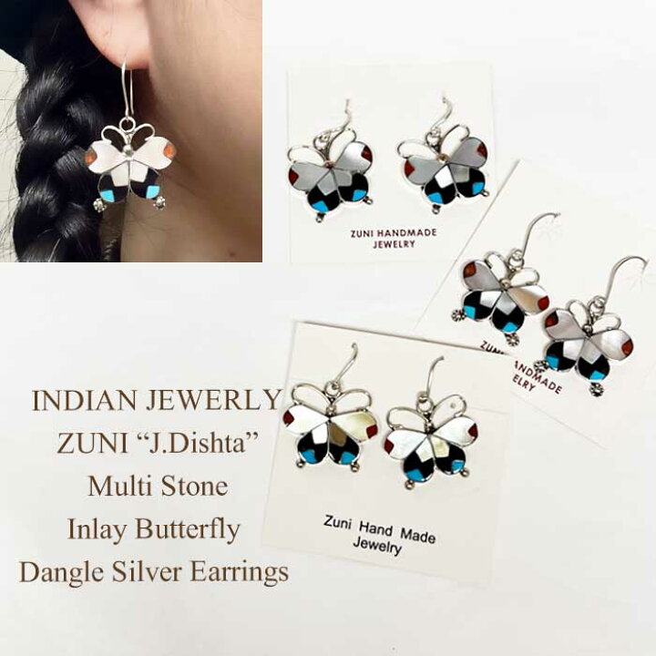 楽天市場】INDIAN JEWERLY ZUNI “J.Dishta”Multi Stone Inlay 