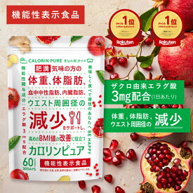 カロリンピュア 肥満気味の方の体重 体脂肪の減少を助ける エラグ酸 血中中性脂肪 内臓脂肪 ウエスト周囲径 の減少をサポート エラグ酸 サプリ エラグ酸 高濃度 ダイエットサプリ ダイエット サプリ