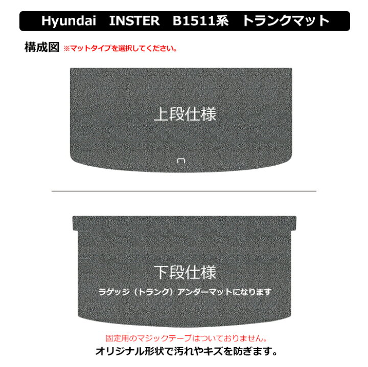 楽天市場】ヒョンデ 新型 インスター B15系 BIO PURE MAT クッション 