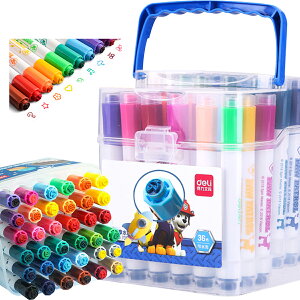 アートマーカー 子供 落書き水性ペン 水で落とせるサインペン 日本初スタンプ付き 漫画シールペンキャップ 手を汚さず 速乾 ウォッシャブルカラーペン カラーペンセット 塗り絵 絵手紙 太