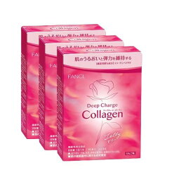 fancl ファンケル ディープチャージ コラーゲン スティックゼリー（20g×10本）X3箱【お徳用3点セット】美容成分たっぷり！持ち運びに便利なゼリータイプ ヒアルロン酸 サプリ 美容サポート食品 トリペプチド配合ゼリー 機能性表示食品 コラーゲン