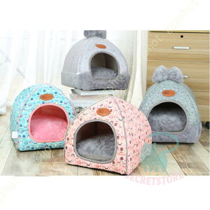 犬 猫 ベッド ドーム ペットベッド ドーム型 ペットハウス 2way 折りたたみ可 犬猫用 室内用 冬用 ふわふわ 洗える クッション付き 犬用ベッド 犬小屋