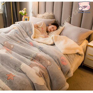 毛布 シングル ダブル ブランケット 厚手 保温 高密度 防寒 子供用毛布 ふわふわ 暖かい 加重毛布 クマ柄 柔らかく肌触り 洗える 超ソフト 静電気抑制