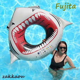 浮き輪 大人用 成人用 水泳用品 浮き具 浮輪 海水浴 プール 水上玩具 サメ柄 可愛い おしゃれ 夏休み 水遊び 環境保護PVC 水泳補助具