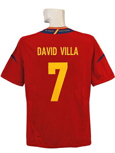 (アディダス) adidas/12/13スペイン代表/ホーム/半袖/ダビド・ビジャ/EURO2012決勝イタリア戦/マッチデープリント/ZU355-X10937