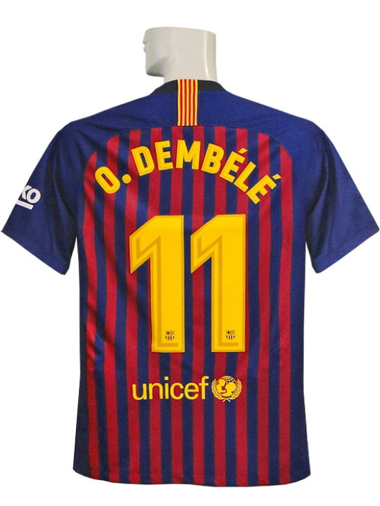 楽天市場 ナイキ Nike 18 19バルセロナ ホーム 半袖 デンベレ Lfp優勝バッジ 4430 456 ネイバーズスポーツ