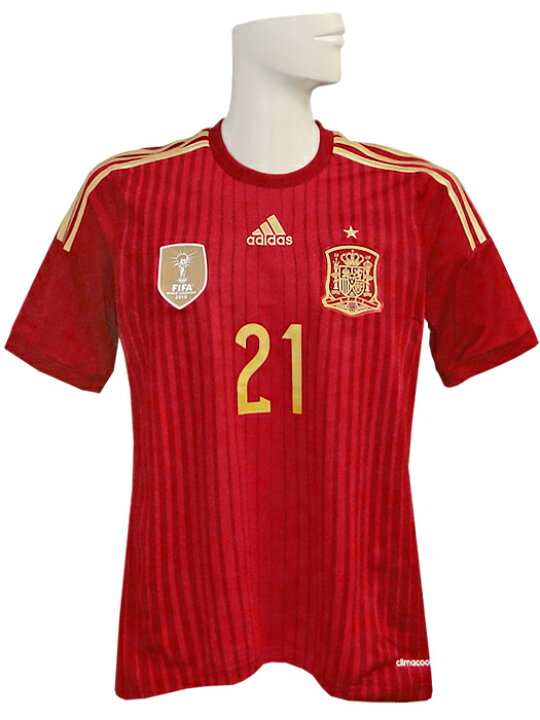 楽天市場】(アディダス) adidas/14/15スペイン代表/ホーム/半袖/ダビド 
