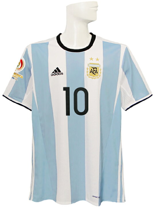 楽天市場 アディダス Adidas 16 17アルゼンチン代表 ホーム 半袖 メッシ コパアメリカセンテナリオ16バッジ付 e71 Ah5144 ネイバーズスポーツ