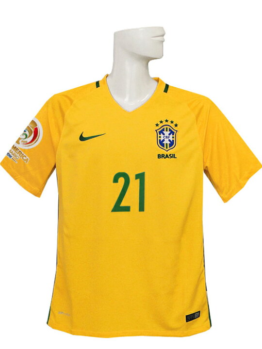 楽天市場 ナイキ Nike 16 17ブラジル代表 ホーム 半袖 フッキ コパアメリカセンテナリオ16バッジ付 703 ネイバーズスポーツ