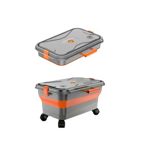 折りたたみ式 ウォータータンク 22L 360度回転ローラー 移動洗車用ウォータータンク 収納楽々 キャンプ 洗車 釣り 防災用 家庭用 高圧洗浄機 釣り カー ウォッシュ 折り畳み式 (グレー)