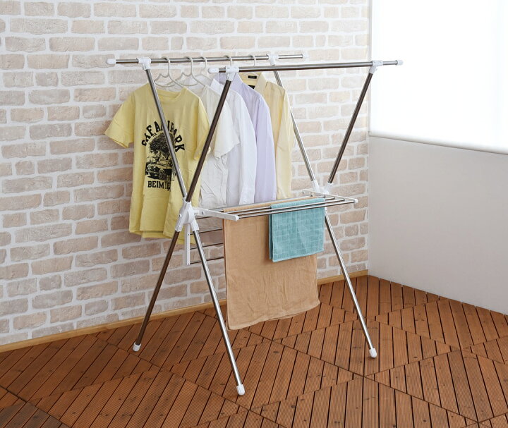 天馬 ポーリッシュ ブラック物干し バスタオルスタンド PSBK-02 マットブラック Size(70×30×71) 折りたたみ 省スペース 室内対応  4904746143280【別送品】 | 室内物干し・物干しラック 通販 | ホームセンターのカインズ JuneSun衣類乾燥ラック 150cm ステンレススチール タオルやバスタオルに最適 屋内外での使用に最適 頑丈で衣類乾燥ロッドを