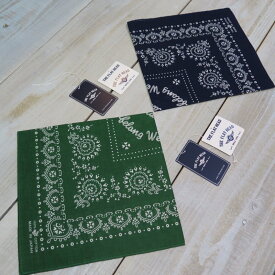 【送料360円】【フラットヘッド】手捺染 バンダナ THE FLAT HEAD FN-GB-101 日本製