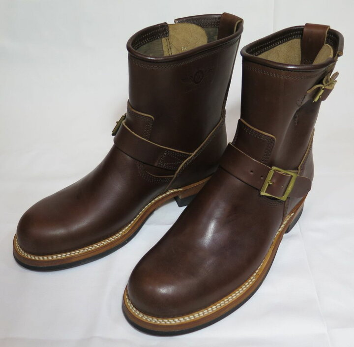 楽天市場】【フラットヘッド】 ホースハイド エンジニアブーツ/茶芯  