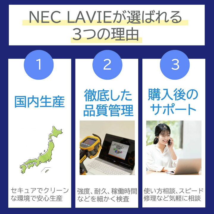 楽天市場】【国内生産・公式】 新品 大画面 NEC ノートパソコン Office  