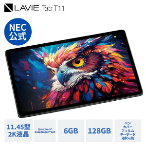 IvVZ[yőP10{zyz NEC LAVIE { [J[ ^ubg Android 14 wi-fif Qualcomm Snapdragon 685 11.45C` 6GB128GB PC-TAB11203 L[{[htJo[ Jo[ y