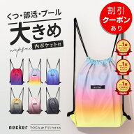 【2点購入で250円OFF】高評価【ジム 部活 通学にも使える】【内ポケット付】 ジムサック ナップサック シ…