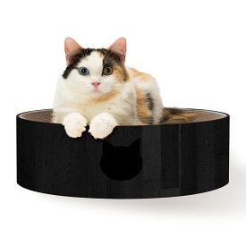 猫壱公式限定 バリバリボウル Black ブラック つめとぎ 猫用 ベッド 爪とぎ 猫おもちゃ 猫 ねこ ネコ おもちゃ 猫用おもちゃ ペットグッズ ペット用品 necoichi 4580471867938