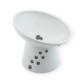 猫壱公式 犬用 脚付フードボウル 犬 イヌ いぬ 犬用品 ねこいち 食器 えさいれ フードボウル さら 陶器 レンジ