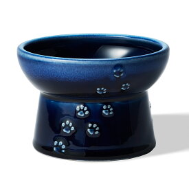 猫壱公式 猫用 脚付フードボウル 日本製 食器 ごはんさら ご飯皿 食べやすいさら 陶器 レンジ 猫 ネコ ねこ 猫用品 ねこいち