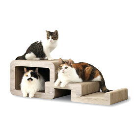 猫壱公式 バリバリステップ 4582725982435 猫爪研ぎ 爪研ぎ 猫爪とぎ つめとぎ 段ボール ダンボール 猫ベッド 猫つめとぎ人気 猫 ネコ ねこ 猫用品 ねこいち