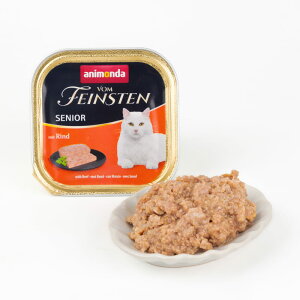 【SALE】 アニモンダ 猫 フォムファインステン シニア 牛・豚・鶏 シニア猫用 100g 1個 高齢猫用 老猫 ウェットフード キャットフード 総合栄養食 コンプリートフード グレインフリー パテ 水