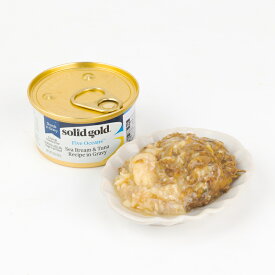 ソリッドゴールド タイ＆ツナ缶 全年齢猫用 ウェットフード 85g 1個