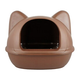 【5/18限定 5%OFFクーポン&ポイント5倍】 ネコ型トイレット ブラウン アイキャット iCat 猫 猫用トイレ スコップ付