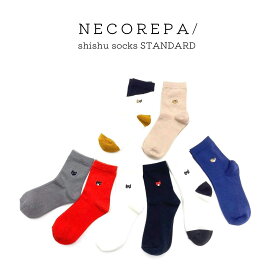 NECOREPA　刺繍ソックス　スタンダード　靴下