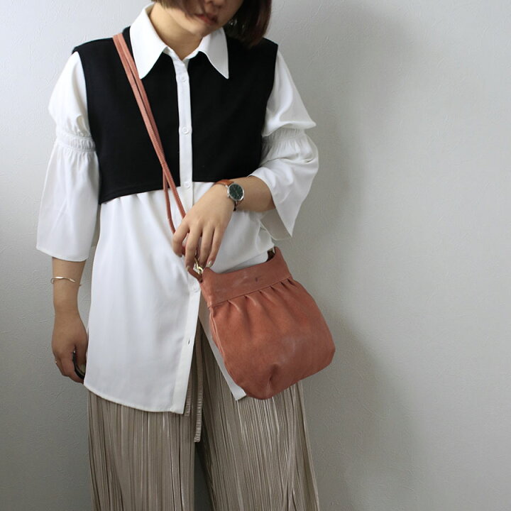 楽天市場】CAT GATHER POCHETTE MEDIUM キャットギャザーポシェットM 