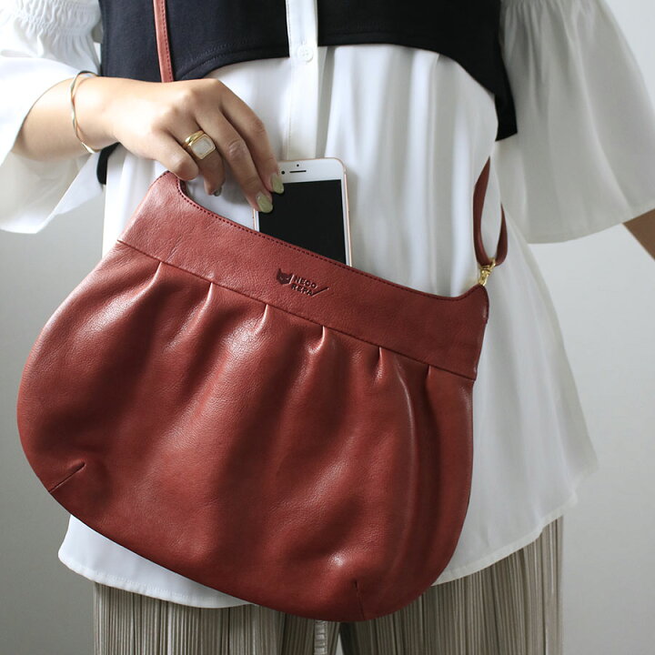 楽天市場】CAT GATHER POCHETTE MEDIUM キャットギャザーポシェットM 