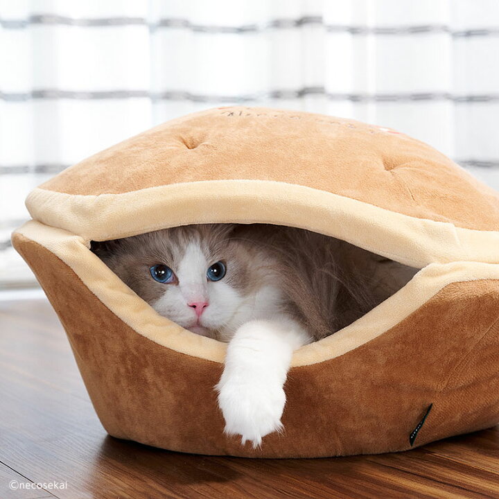 楽天市場 Necosekai ネコセカイ どらやきキャットベッド Ii Sサイズ 猫用品 オリジナルベッド 猫ベッド キャットベッド ペットベッド ソファ ハウス ベット どら焼き 可愛い ねこ ネコ マカロン Necosekai 楽天市場店