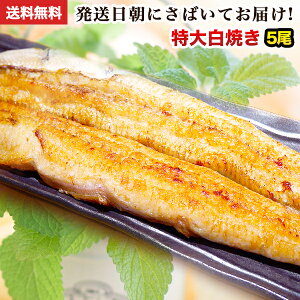 父の日ギフト 朝じめ活うなぎ特大白焼き 5尾 約900〜1kg 発送日に焼き上げ発送!国産 うなぎ ウナギ 鰻 国内産 グルメ 食べ物 誕生日 お祝い お礼 お返し 父の日 内祝い 退職祝い 花以外 父の