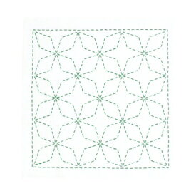 オリムパス 刺し子キット 花ふきん 角七宝　刺し子キット267　(取り寄せ品)　(メール便可)