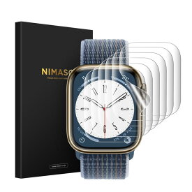 NIMASO フィルム Apple Watch series 9 / 8 / 7 45mm 対応 アップルウォッチ 保護フィルム (6枚組)