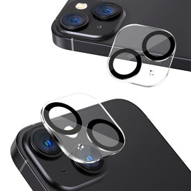 NIMASO カメラフィルム iPhone14 /14 plus 用 カメラ レンズ 保護カバー 全面保護 黒縁取り 2枚セット NCM22H538