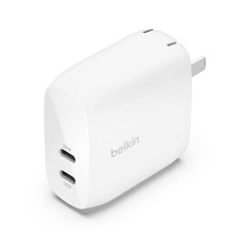 Belkin USB充電器 (30W + 30W) 2ポート PD3.1急速充電対応 PPS対応 USB-IF認定 折り畳みプラグ 軽量＆コンパクト WCB010dqWHJP
