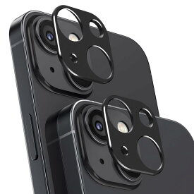 NIMASO カメラフィルム iPhone14 用/iPhone 14 Plus 用 カメラ レンズ 保護カバー アルミ合金製 擦り傷防止 iPhone 14 対応/iPhone14 Plus 対応 レンズ保護 耐衝撃 2枚セット NCM22H539