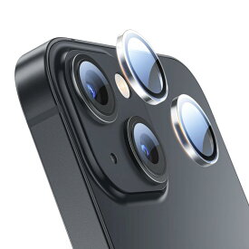 NIMASO カメラフィルム iPhone13/iPhone13 mini 用カメラレンズ保護カバー iPhone13/iPhone13 mini/いpほね13用ミニカメラ保護フィルム 9H強化ガラス 耐衝撃性 アンチスクラッチ 指紋防止 高透過率 黒縁取り