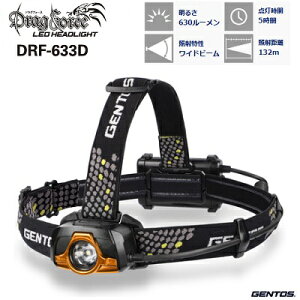 Drag ForceLED�w�b�h���C�g�^�ԁFDRF�|633D���ő� ��630���[������High���[�h�_�� ��5���ԁ��ϐo�E�h�H��2m�����ϋv�����d�r�̂݃h���O�t�H�[�X�W�F���g�X�iGENTOS�j