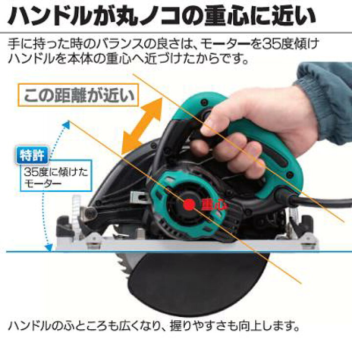 楽天市場】電子内装丸ノコ品番 ： W−663ED【 最大切込深さ 