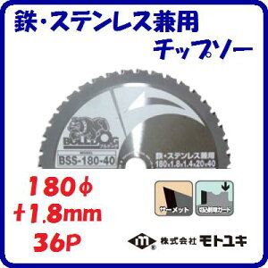 �S�E�X�e�����X���p�`�b�v�\�[BSS�|180�|36�O�a �F 180mm�n�� �F 1.8mm���� �F 36�؍������K�[�hBULLDOG�@�u���h�b�O�y�@������Ѓ��g���L�@�z