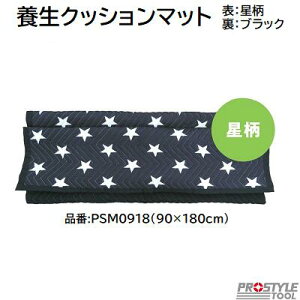 養生クッションマット表:星柄 / 裏:ブラック型式 : PSM0918サイズ : 90cm×180cm【 引っ越し 内装工事 アウトドア 】【 マルチマット あて布団 養生布団 】フローバル株式会社(FLOBAL)