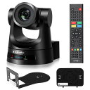 【ポイント2倍】FoMaKo PTZカメラ 20倍光学ズーム HDMI/3G-SDI/IP出力 フルHD 1080P 60fps PoE対応 AI自動追尾 Web会…