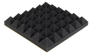 オープン記念x10%OFF!特典中★ 吸音材 30*30*5cm 極厚 密度25kg/m^3 ウレタンフォーム 吸音対策 室内装飾 楽器 消音 騒音 防音 吸音パネル 両面テープ付き (12枚/24枚) (ピラミッド形))