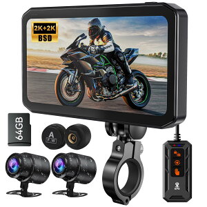 �y2.0 �A�b�v�O���[�h 1 �� 4 �� (�i�r / Carplay / �h�����R / �J�[�I�[�f�B�I)�z�o�C�N�p�h���C�u���R�[�_�[ GPS ���� CarPlay/AndroidAuto IP67 �h�� USB ���d ��ʕ��� �������� TPMS Bluetooth �X�}�z�A�� ��