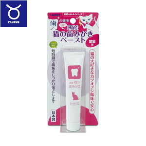 【エントリーでポイント+1倍!本日限定!】トーラス 国産 猫の歯みがき ペースト 21g