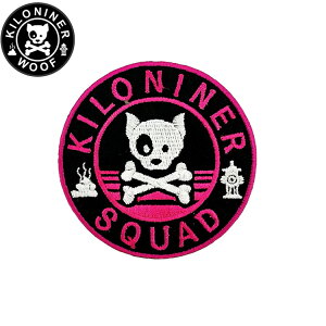KILONINER LiCi[ JX^}CYppb` Mini Dog and Crossbones Patch Pink/Black by
