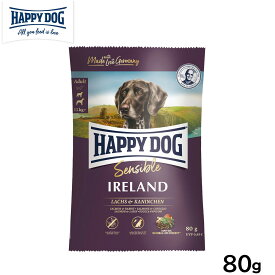 ハッピードッグ HAPPY DOG ドッグフード センシブル アイルランド サーモン＆ラビット スキンケア（成犬〜シニア犬用） 80g