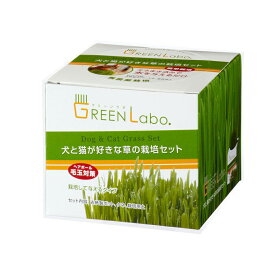 【店内ポイント最大40倍！本日限定！】エイムクリエイツ GREEN Labo Dog ＆ Cat grassSet 犬と猫が好きな草 栽培セット