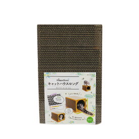 【店内ポイント最大54倍！本日限定！】Happy Days キャットハウスロング 猫 キャット 爪とぎ おもちゃ
